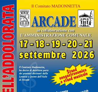 Festa dell'Addolorata Madonnetta di Arcade 2026