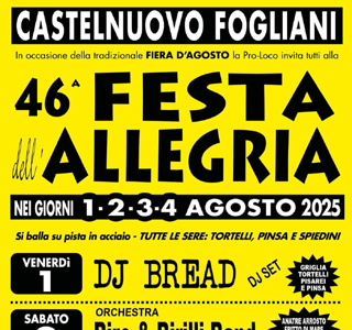 Festa dell'Allegria Castelnuovo Fogliani 2025