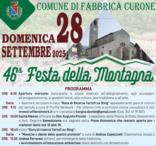 Festa della Montagna Fabbrica Curone 2025