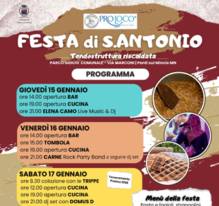 Festa di S.Antonio Ponti sul Mincio 2026