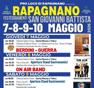Festa di San Giovanni Battista Rapagnano 2026