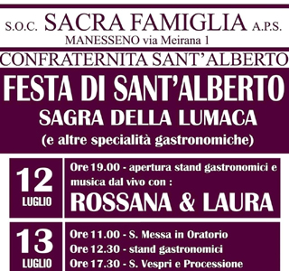 Festa di Sant'Alberto e Sagra della Lumaca Manesseno 2025