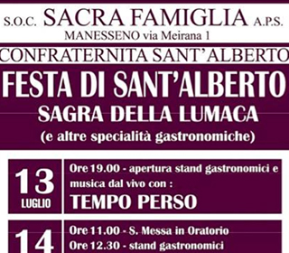 Festa di Sant'Alberto e Sagra della Lumaca Sant'Olcese 2024