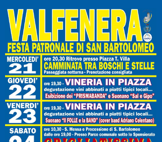 Festa Patronale di San Bartolomeo Valfenera 2024