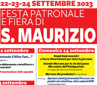 Festa Patronale e Fiera di S.Maurizio Pianello Val Tidone 2023