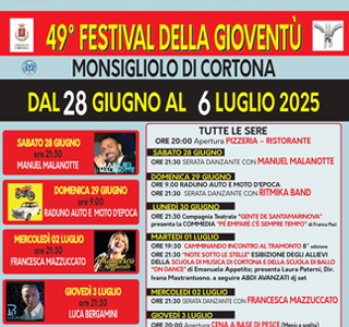 Festival della Gioventù Monsigliolo 2025