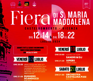 Fiera di S.Maria Maddalena Castelgomberto 2024