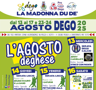 L'Agosto Deghese - La Madonna du De' Dego 2025