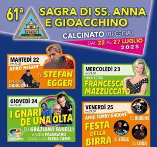 Sagra dei SS. Anna e Gioacchino Calcinato 2025