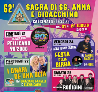 Sagra dei SS. Anna e Gioacchino Calcinato 2026