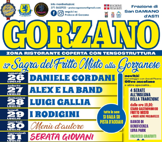 Sagra del Fritto Misto alla Gorzanese Gorzano di San Damiano d'Asti 2024