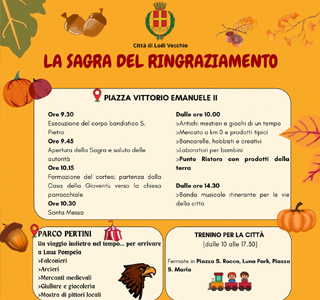 Sagra del Ringraziamento Lodi Vecchio 2026