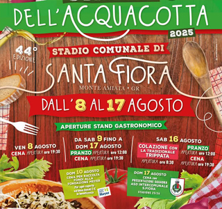 Sagra dell'Acquacotta Santa Fiora 2025