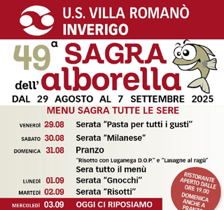 Sagra dell'Alborella Villa Romanò 2025