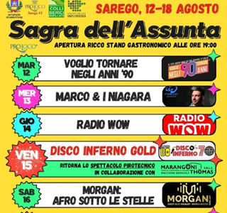 Sagra dell'Assunta Sarego 2025
