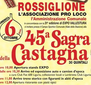 Sagra della Castagna Rossiglione (GE) 2024