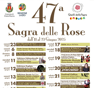 Sagra delle Rose Santa Lucia di Fonte Nuova 2025
