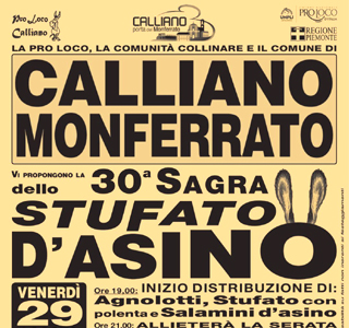 Sagra dello Stufato d'Asino Calliano Monferrato 2025