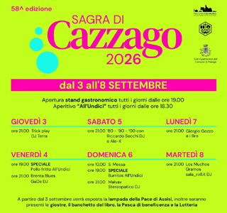 Sagra di Cazzago 2026