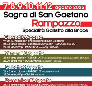 Sagra di San Gaetano Rampazzo 2025