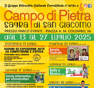 Sagra di San Giacomo Campo di Pietra 2025