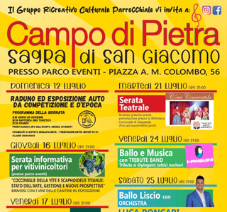 Sagra di San Giacomo Campo di Pietra 2026