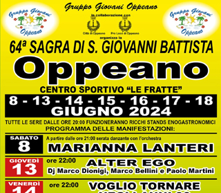 Sagra di San Giovanni Battista Oppeano 2024