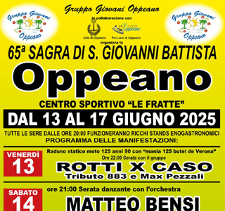 Sagra di San Giovanni Battista Oppeano 2025