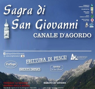 Sagra di San Giovanni Canale d'Agordo 2026