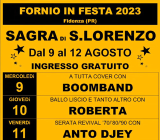 Sagra di San Lorenzo Fornio (PR) 2023