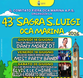 Sagra di San Luigi Oca Marina 2026