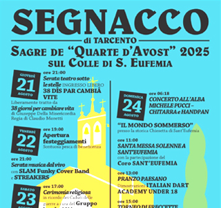 Sagra Quarte D'avost Segnacco 2025