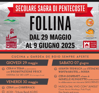Secolare Sagra di Pentecoste Follina 2025