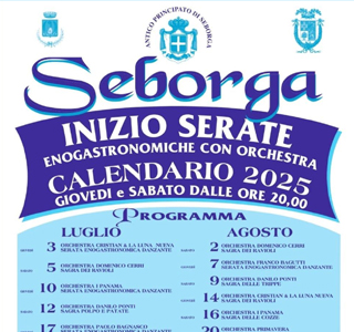Serate Enogastronomiche con Orchestra Seborga 2025