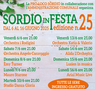 Sordio in Festa Sordio 2025