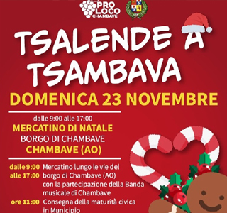 Tsalende a Tsambava Natale a Chambave 2025